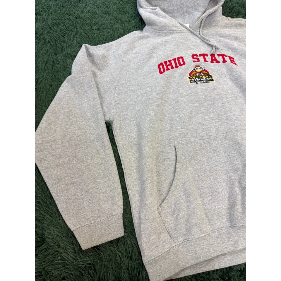 Ohio State BCS Championship Game 2007 Fiesta Bowl Gris XL Sudadera NCAA Unisex Foto 4 de 4