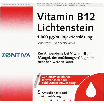 VITAMIN B12 1.000 μg Lichtenstein Ampullen 5 ml PZN 03725815