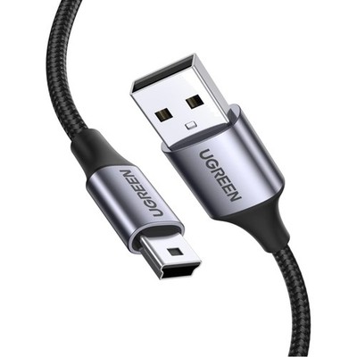 USB Mini-B Kabel 3m Nylon Ladekabel USB A Stecker Mini USB Datenkabel