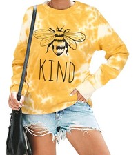 Be Kind Sweatshirt Women Teacher T shirts Funny Graphic Inspirational Tops
