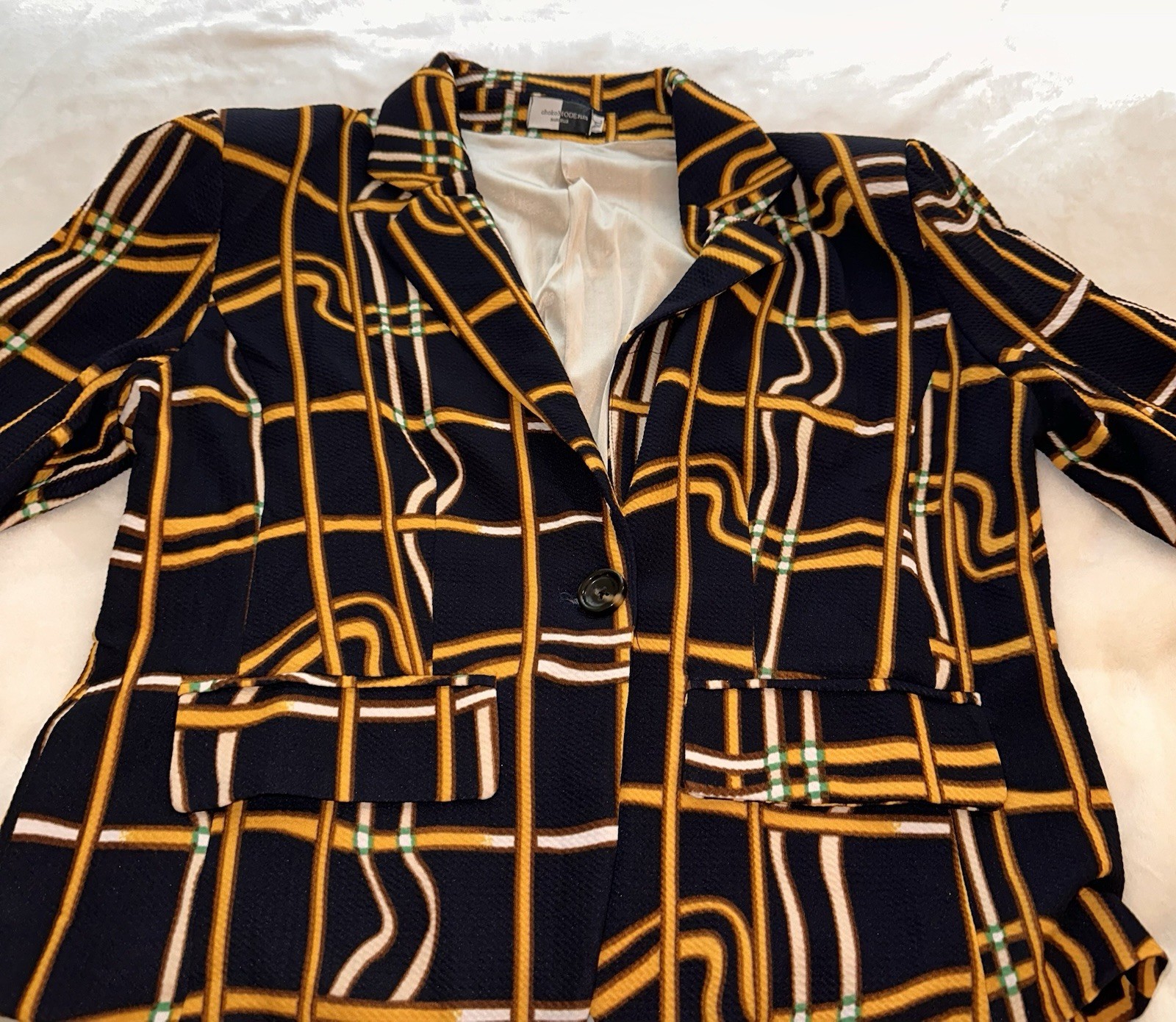 ChokoMode Bold Patterned Blazer Jacket For Modern… - image 6