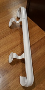 24 Inch Heavy Metal Steel Safety Hand Rail Staircase side Handle grip Bar white