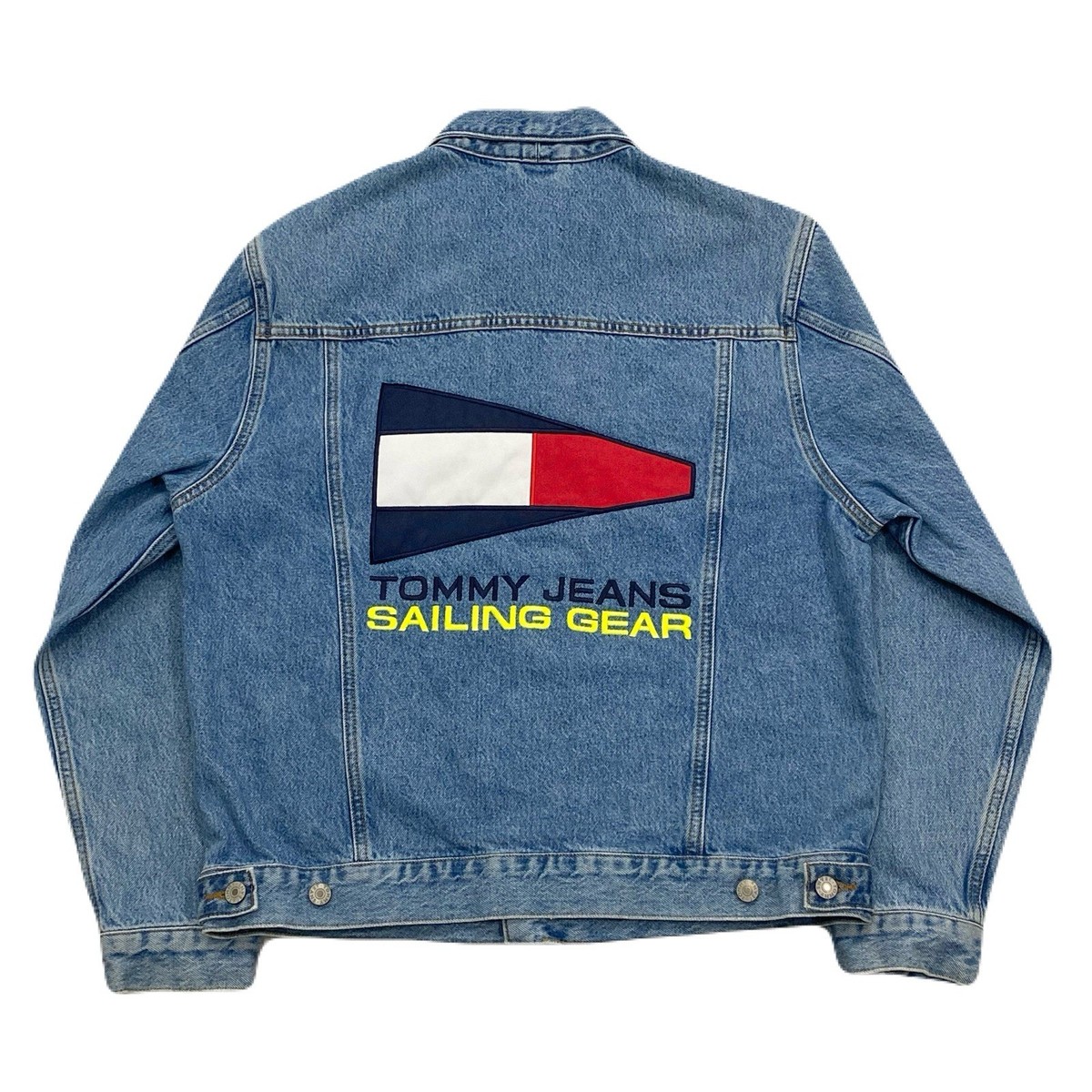 Vintage Tommy Hilfiger Tommy Jeans Sailing Gear Denim Trucker