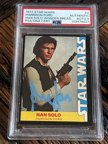 1977 Wonder Bread Star Wars #4 Han Solo — AUTH (grade unconfirmed)