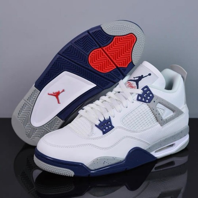 #ad Men#x27;s Jordan Air Jordan 4 quot;Midnight Navyquot; Retro Mid Top Basketball Shoes $84.00