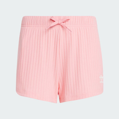 Adidas Originals Ribbed Shorts Pink JC8434 Youth Big Girls' Size Medium NEW
