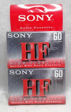 2-Pack Sony HF Hi-Fi 60 Minutes Normal Bias Audio Cassette C-60HFC