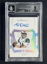 2018 Panini Flawless Sam Darnold Rookie Signatures Auto /20 BGS 9 Jets Seahawks