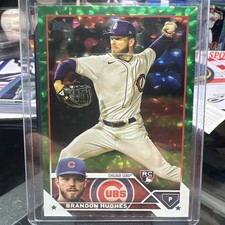 2023 Topps Series 1 Green Foil #97 Brandon Hughes RC (Cubs) /499
