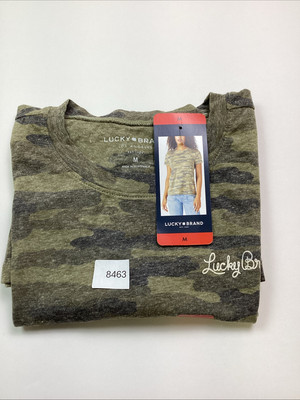 Lucky Brand Women's Short Sleeve Cotton Blend Graphic Tee, Green