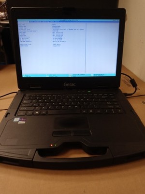 Getac S410 15'' Laptop i7-6500u 8gb Ram No Drives Boots Bios NO AC-ADAPTER 5992H