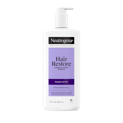Neutrogena Hair Restore Strength + Purity Shampoo, Exfoliating Hair Wash with 1.
