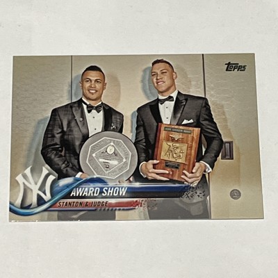 2018 Topps #389 Award Show (Giancarlo Stanton / Aaron Judge)