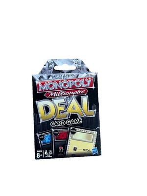 RARE 2011 Monopoly Millionaire Deal Card Game Hard to Find Missing Rules Leaflet