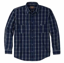 Filson Vintage Wash Alaskan Guide Shirt LL Indigo Faded Black NEW Limited Long