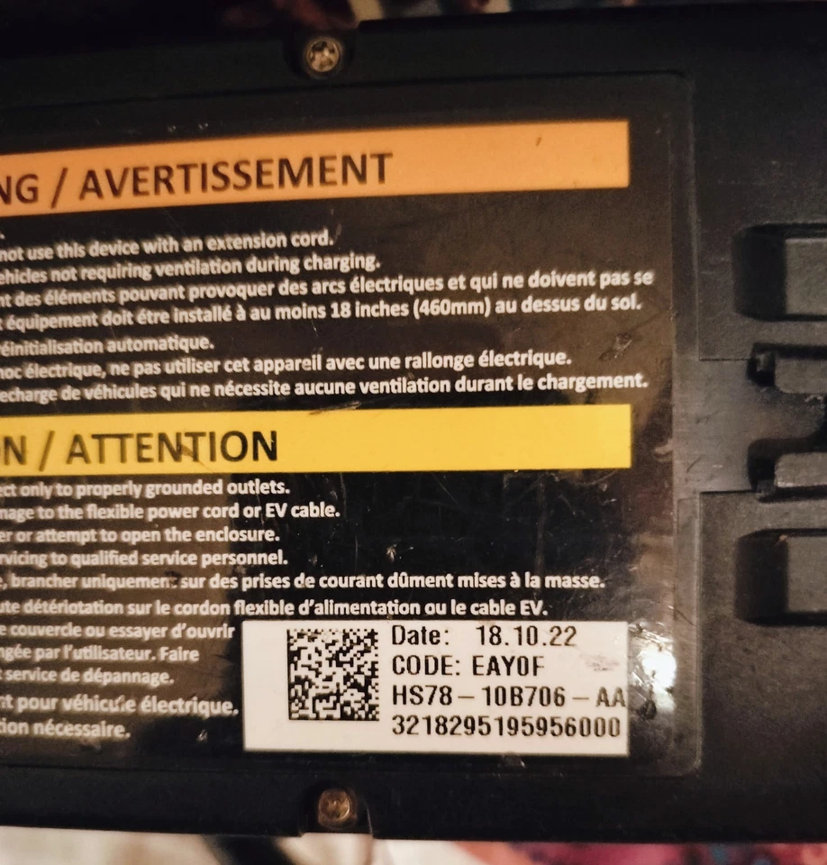 2016 Ford Ev Plug In Charger OEM Charging Cable new fusion dual 110 220 hybrid - Image 4 of 4