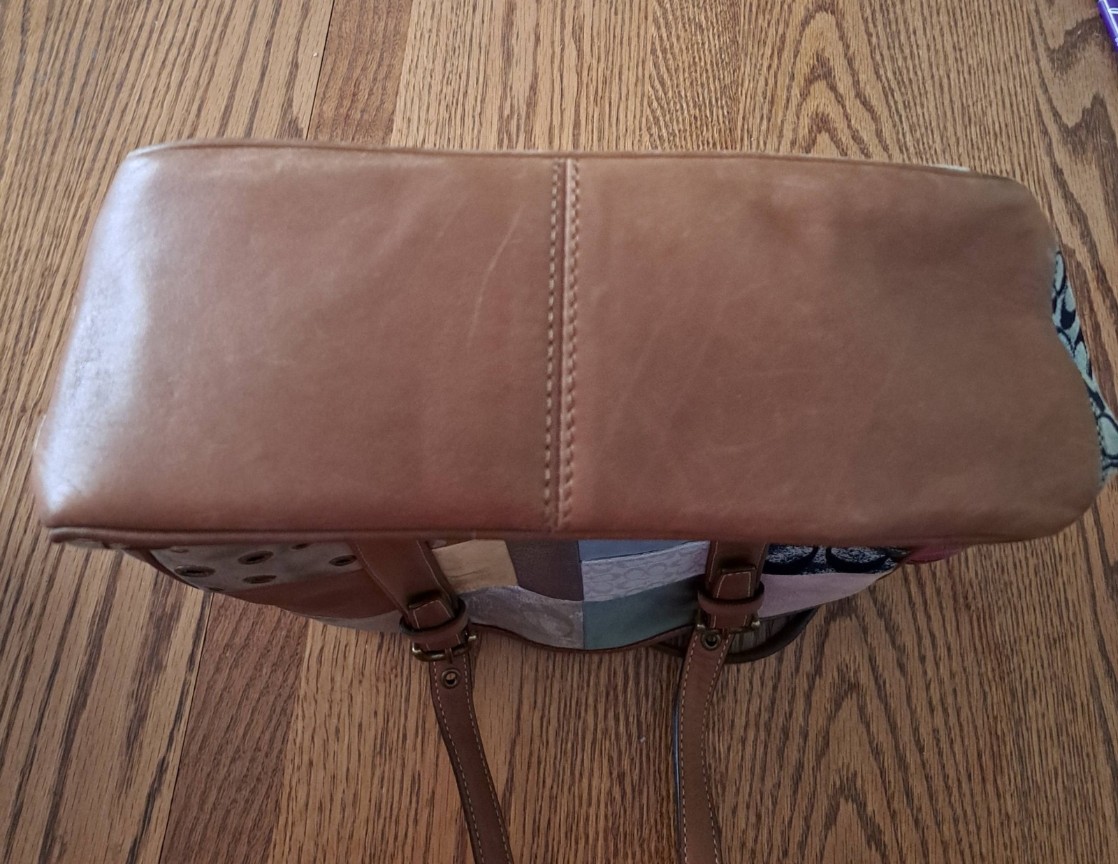 Coach Patchwork Handbag B06Q-10001 Multicolored C… - image 8