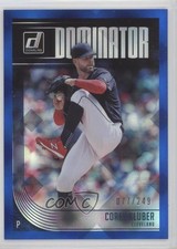 2018 Panini Donruss Dominators Blue /249 Corey Kluber #D6 1u0