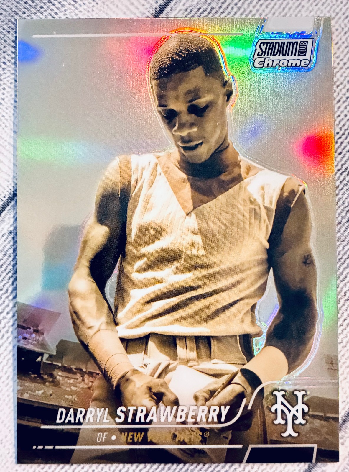 2022 Stadium Club #164 Darryl Strawberry Chrome Gold Minted Mets SP