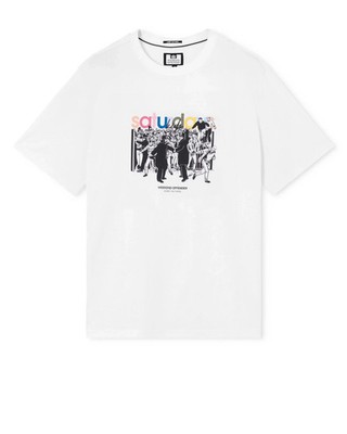 Weekend Offender Saturdays Kids Grafik-T-Shirt Weiß