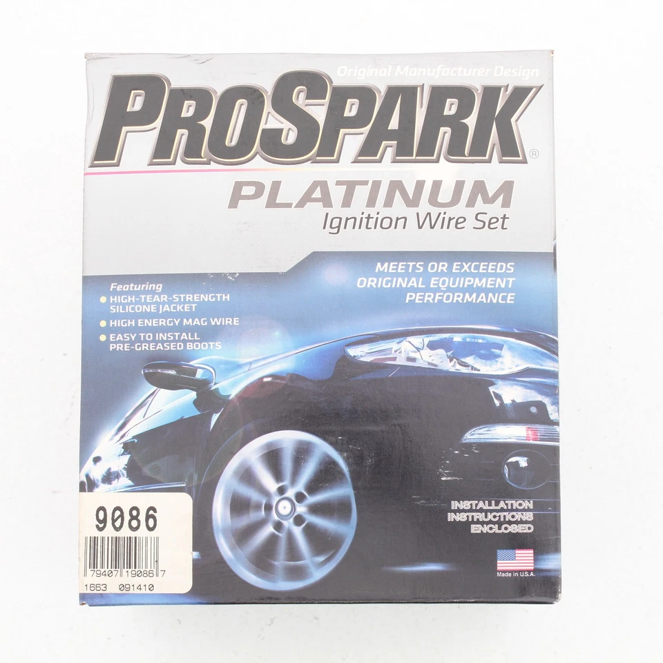 Cable de encendido de bujía ProSpark Premium 9086 para 84-88 Thunderbird Continental Foto 4 de 4