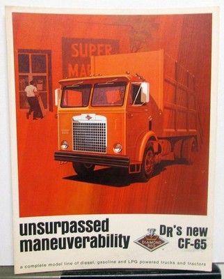 1972 Diamond REO Truck Model CF 65 Unsurpassed Maneuverability Sales Brochure