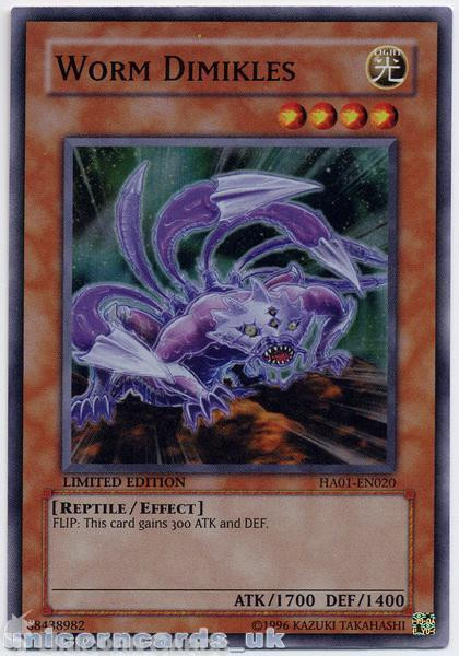 HA01-EN020 Worm Dimikles Super Rare LTD Edition Mint YuGiOh Card