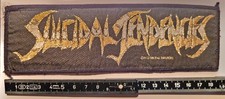 SUICIDAL TENDENCIES - Glitter Logo Strip Patch / Aufnäher - 19 cm - Heavy Metal