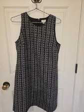 J Crew Blue Plaid Dress Size 6