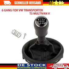 6 Gang Schalthebel Schaltknauf Schaltmanschette Für VW TRANSPORTER T5 MULTIVAN