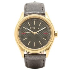 Furla EVA 35mm Women's Watch, Yellow Gold/Metallic Black, R4251101501 [Parallel