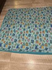 Disney Monsters Inc. Crib Blanket Blue Multicolor Nursery Bedding