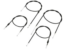 Set: Bowdenz&uuml;ge f&uuml;r Enduro (BVF-Vergaser), Schwarz - Simson Simson S51, S70, S53