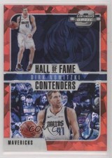 2018 Contenders Optic Hall of Fame Red Cracked Ice Prizm Dirk Nowitzki HOF h8k