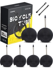700 x 28-32c Road Bike Inner Tubes, 60mm Presta Valve Butyl Inner Tube, 6 Pack w