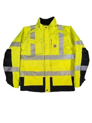Carhartt HV Sherwood Class 3 Jacket Men Medium Brite Lime Water Repellent Warmth