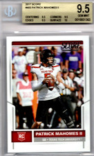 2017 Score Patrick Mahomes II Rookie Card #403 ~ BGS Beckett Graded 9.5 Gem Mint