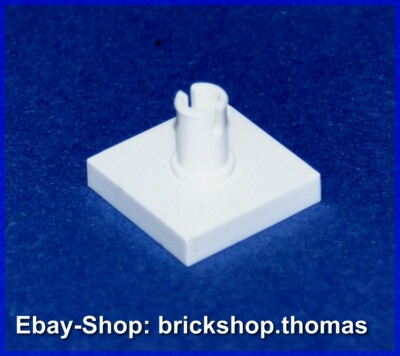 Lego Fliese weiß - 2460 - Tile 2x2 with pin White - NEU / NEW