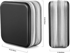 CD Case, DVDs Wallet Holder, CD/DVD Case 40 Discs Heavy Duty Binder Storage Bag