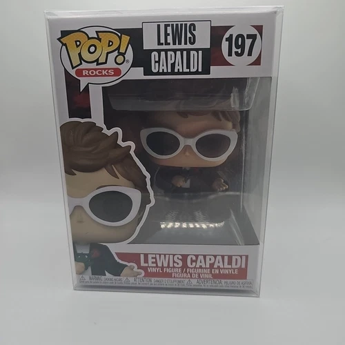 Funko Pop Rocks Lewis Capaldi #197 Sunglasses Ships with Protector! Scotland