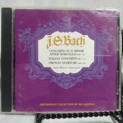 Bach Italian Concerto French Overture after Marcello Music CD