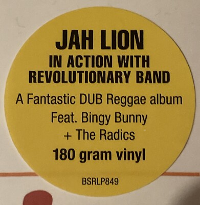 英LP Jah Lion (Jah Lloyd) In Action With The Revolutionary Band BSRLP849 Burning Sounds UK /00260 Jah Lion - In Action With Revolutionary Dub Band [1983