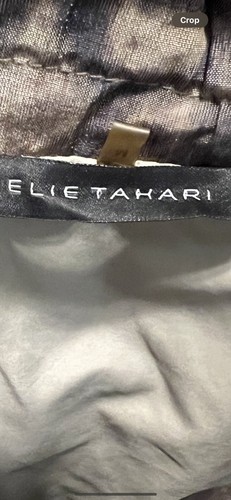 ELIE TAHARI Vest Women Size Med Animal Print Zip Up Pocket Safari Casual Retro - Picture 10 of 16