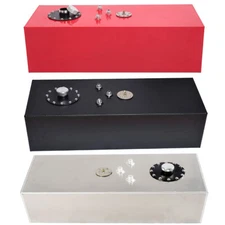 15 Gallon 60L Aluminum Street Race Fuel Cell Gas Tank With Cap & Level Sender