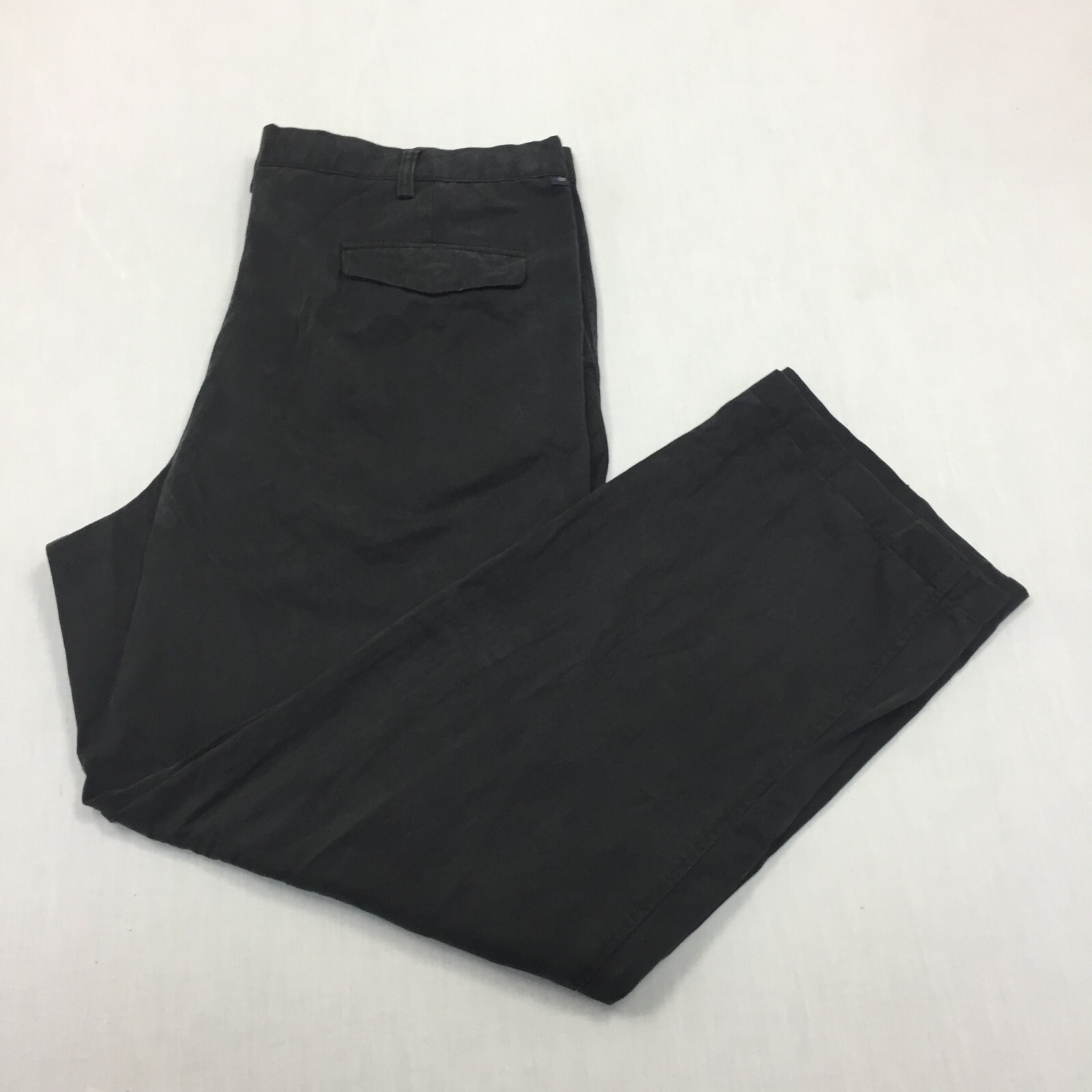 Dockers Chino Trousers Cotton Pants Straight Fit Mens Size 42W 32L Black