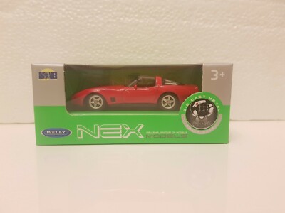 Welly NEX 1982 chevrolet corvete red -1:60 1/60 diecast Scale