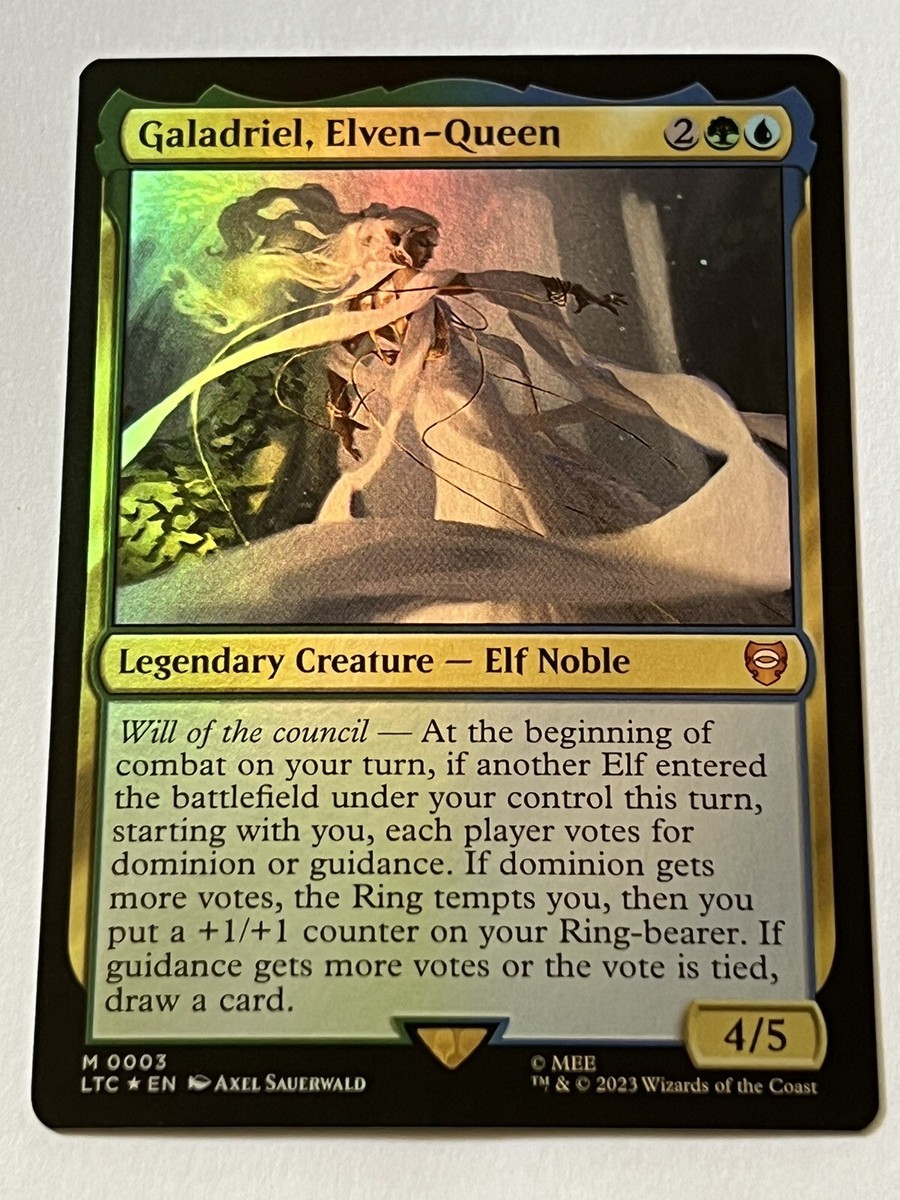 Galadriel Elven Queen 3 MTG Lord of the Rings 2023 Mint - 9.0 +