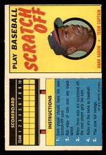 1970 Topps Scratch-Offs Baseball #1 Hank Aaron GD *d4
