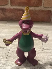 Vintage Barney The Dinosaur Figurine Birthday The Lyons Group Purple