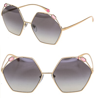 BVLGARI SERPENTEYES BV6160 Pink Gold Gray Jewel Metal Geometric